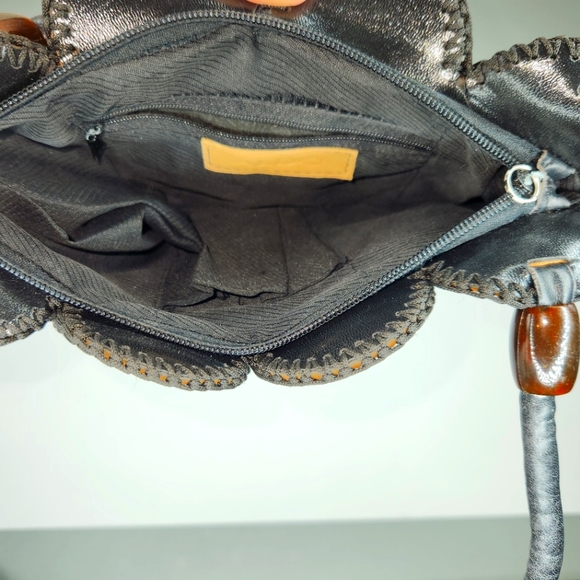 ALDO Artisan Boho Vibe Brown & Cream Faux Leather Handbag - Picture 7 of 8